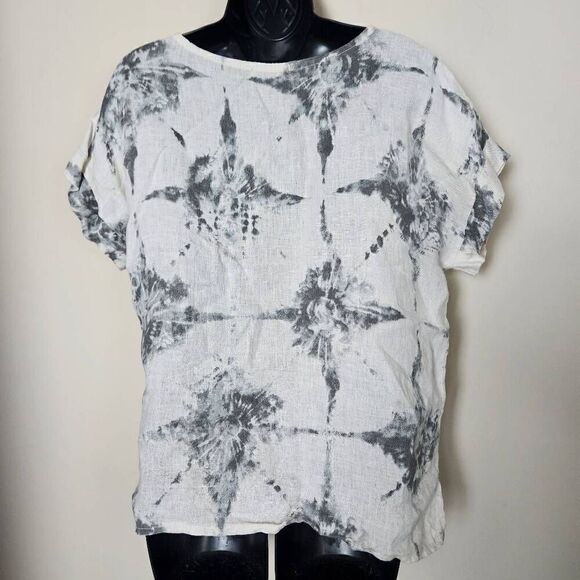 Bellambia Tie Dye Linen Blouse - Picture 6 of 7
